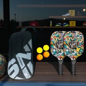 Vinsguir Graphic Pickleball Paddle Set with Bag